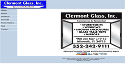 Desktop Screenshot of clermontglassinc.com